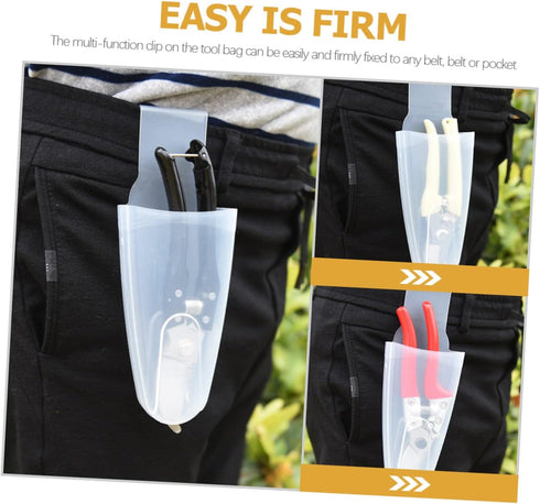 4Pcs Box Garden Scissors Waist Box pruning shears pouch hand pruner holder clip scythe tool hand pruners bag waist picking holder pliers pouch por...