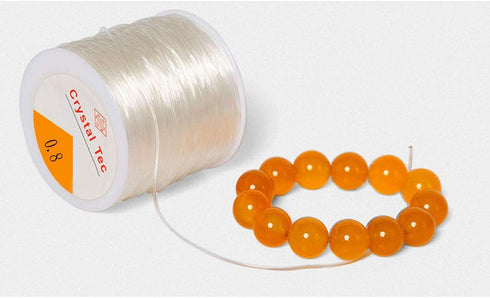 E-outstanding Beading Wire Stretch Thread 100m/Roll 0.8mm Elastic Crystal Line Cord String Rope for Jewelry Making Supply DIY Necklace Bracelet...