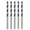 5pcs Brad Point Drill Bits 4mm (5/32'') Dia Straight Round Shank Metric Brad Point Spiral Twist Drill Bits for Softwood Hardwood Plywood Plastic R...