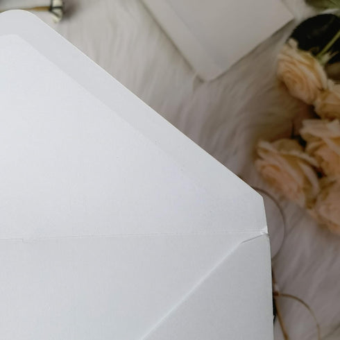 50 Pack 4x6 Envelopes with Gold Border for Invitation,A6 Luxury Envelopes for Invitation,Postcard Envelopes,Photo Envelopes,Ideal for Wedding,Grad...