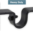 OVOV Double Curtain Rod Bracket 3 Pack Heavy Duty 1 and 5/8 Inch Curtain Rod Holders for Bedroom Living Room Black...