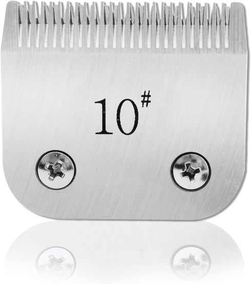 10 Blade Dog Grooming Clipper Replacement Blades Fit for Andis AG AGC AGP AGRC AGCL AGR Plus AGRV DBLC MBG SMC, Fit for Oster A-5 Dog Clippers, Si...