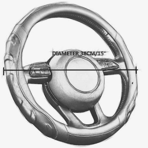 Embroidery Cute Steering Wheel Covers,DeepFloral Stitched,Hand-Grip,Universal Fit Most Cars SUV,Colorful (FXP-HUA02)...