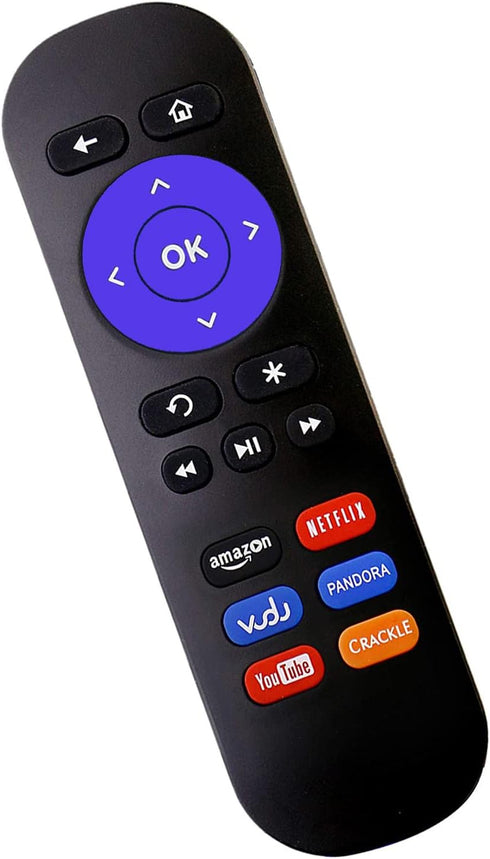 Replacement Remote Control for Roku Box Model: Roku 1, Roku 2(HD, XD, XS), Roku 3, Roku LT, HD, XD, XDS, Roku N1, Roku Express, Roku Express+ with...