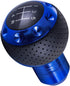 5 Speed Leather Transmissions Shift Knob Shifting Lever Gear Stick Shifter Handle Fit Most Manual Cars Truck SUV Vehicle (Blue)...