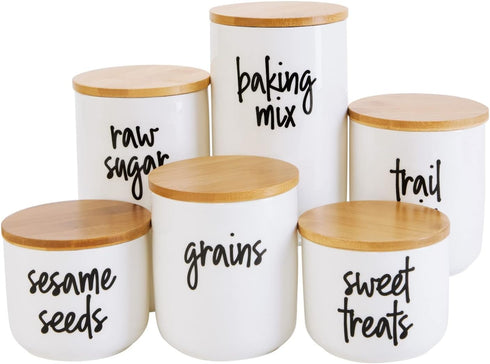 Talented Kitchen 158 Pieces Food Storage Labels for Glass Kitchen Containers, Preprinted Black Script on Clear Stickers for Fridge, Freezer, Pantr...