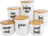 Talented Kitchen 158 Pieces Food Storage Labels for Glass Kitchen Containers, Preprinted Black Script on Clear Stickers for Fridge, Freezer, Pantr...