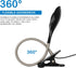 Desk lamp Eye-Caring Table Lamps, 360°Rotation Gooseneck Clip on Lamp Reading Light, Portable Reading Book Light, Clamp Light, Study Desk Lamps fo...