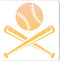 GORGECRAFT Large Baseball Bat Stencils 12x12 Inch Reusable Sport Stencil Template Signs Decoration for Painting on Wood Wall Scrapbook Card Floor ...