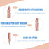 8 Pcs Blue Ink Inspirational Pens for Women Quotes Pen Metal Ballpoint Pen with Stylus tips for Office Gift (Rosegold)...