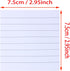 2 Pack Sticky Notes with Line 7.5x7.5cm Self-Stick Book Tabs Paper Markers Sticky Notes Pad 100 Sheets (White)...