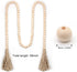 LSKYTOP 58 Inches Wood Bead Garland with Tassel,Farmhouse Rustic Prayer Boho Wooden Beads for Tiered Tray Coffee Table Mantel Decor (1 Pack)...