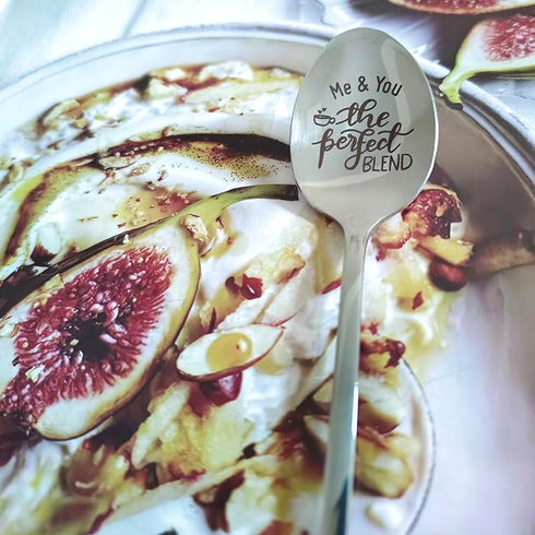 Anniversary Christmas Gifts for Husband Wife Me ? You the Perfect Blend Spoon for Girlfriend Boyfriend Coffee Tea Lover Gift for Couple Funny Birt...
