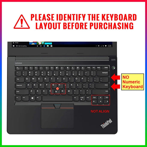 Keyboard Cover for Lenovo Thinkpad X1 Carbon 14" 5th/6th/7th Gen ThinkPad X1 Yoga Gen 3/4/5 Thinkpad T14 T480(s) T490/S T495(S) L380 L390 L480 L49...