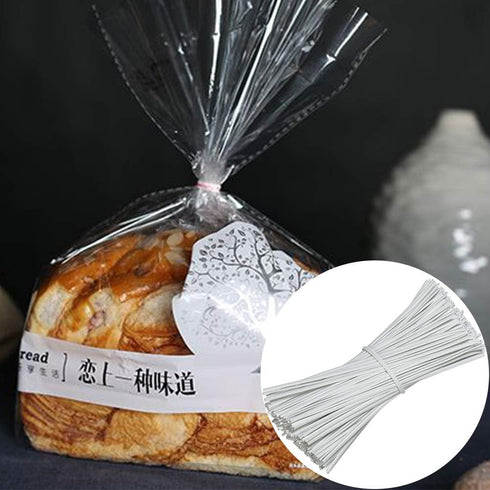SumDirect 1000pcs 4 Inch Twist Ties - Reusable White Plastic Coated Cable Wire Ties for Bags, Bread,Household and Office...