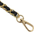 Model Worker 47" Leather Iron CrossBody Chain Strap With 8" Leather Iron Chain Wrist Strap - Handbag Chains Purse Straps...