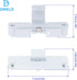 W10240513 Washer Lid Latch Lock Strike, Replace Part # P4514459, PS2579805, AP6017583, Replacement for Whirlpool, Kenmore, Amana, Maytag Roper, Sears