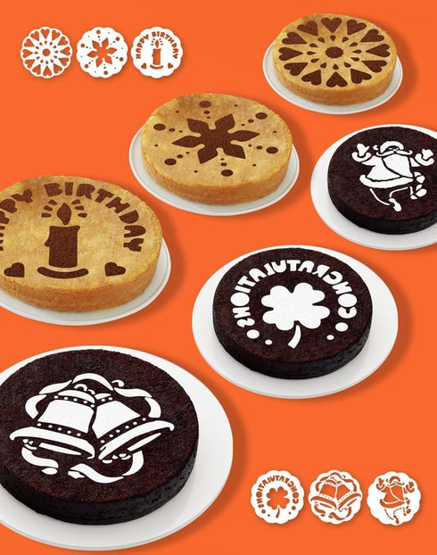 15-Pack Magnoloran Wedding Cake Stencils Cake Templates Spray Floral Cake Molds, Baking Tools, Dessert Decorating Molds...