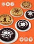 15-Pack Magnoloran Wedding Cake Stencils Cake Templates Spray Floral Cake Molds, Baking Tools, Dessert Decorating Molds...
