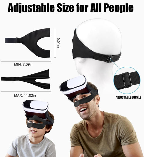 VR Mask Cover, Eye Face Cover Breathable Sweat Band for Meta/Oculus Quest 3 Quest2, Vision Pro Headset, Quest Pro, PSVR2 and Virtual Reality Game....