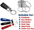 12 Pack Keychain Rings for Craft, Stainless Steel 1" Metal Flat Key Ring Clips Round Split Rings Bulk for Home Car Keys Organization,Arts & Crafts...