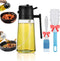 2 in 1 Oil Dispenser and Oil Sprayer, Upgraded Food-grade 16oz/470ml Oil Sprayer for Cooking, Olive Oil Sprayer Bottle Oil Sprayer Mister Oil Spri...