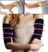 2-in-1 Women's Elastic Compression Arm Sleeves - Slimming Shapers for Weight Loss & Sport Fitness, Black + Nude...