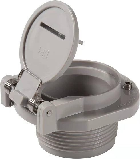 ATIE Pool Free Rotation Snap-Lock Vacuum Vac Lock Safety Wall Fitting W400BLGP for Most Zodiac, Hayward, Pentair Suction Pool Cleaners (Light Gray...