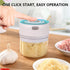 Green - Mini Electric Food Processor and Garlic Chopper - 250ML, USB Charging, 3 Blades - Perfect for Chopping Vegetable, Pepper, Onion, Garlic, G...