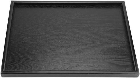 Solid Wood Serving Tray Rectangle Shape Tea Coffee Drinks Plate Snack Food Meals Breakfast Restaurant Platter Dining Tableware(14.17 x 10.63 inch)...