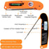 Meat Thermometer with Backlight & Calibration. Best Waterproof, Oversized Screen Digital Instant Read Candy Thermometer for Kitchen, Outdoor Grill...