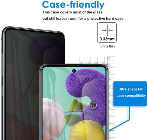 [2 Pack for Samsung Galaxy A14 Tempered Glass Privacy Screen Protector 5G, Anti Spy Black Protect Film Shield for Galaxy A14 6.8 inch, Bubble Free...