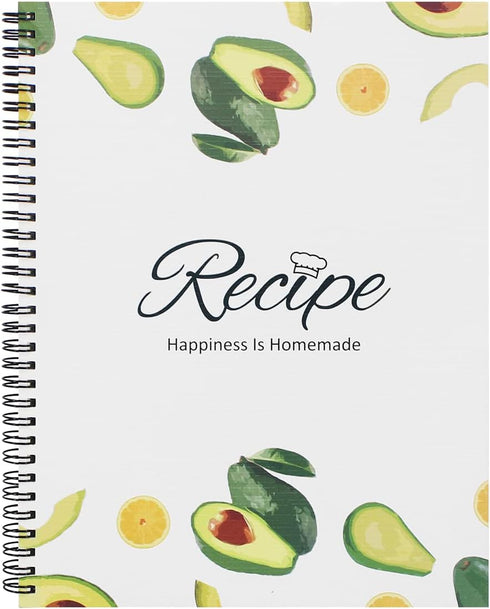 1 Pack 8.5" x 11" Recipe Book to Write in Your Own Recipes, Blank Recipe Notebook, Spiral Cookbook Recipe Journal Notebook Include 120 Recipes Pag...