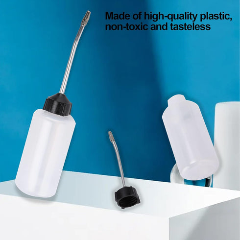 Sewing Machine Oil Oiler, 120ML Plastic Oil Dispenser Bottle with Iron Long Extended Mouth Spout......