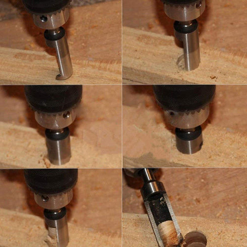 Utoolmart 8pcs Wood Plug Cutter Drills Bit Set 1/4” 3/8” 1/2” 5/8” Barrel Cork Tenon Hole Saw Cutting Tools for Woodworking, High Carbon Steel...