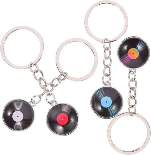 20Pcs Vinyl Record Keychain Set: Metal Key Rings for Men and Women, Music Accessories, Unique Gift for Music Lovers...