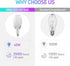 ORALUCE Super Bright LED Light Bulb 40W, ED90 E26 LED Bulb 500W Equivalent, 4000K Neutral White 4800LM, Garage Light Bulb Energy Saving Outdoor fo...