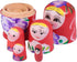 TOYANDONA Russian Nesting Dolls for Kids, Wood Matryoshka Doll Stacking Nested Set Handmade Girl-Pattern Nesting Dolls Toys for Christmas Mothers ...