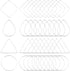 1 Box 120Pcs 4 Styles Silver Beading Earring Hoop Beaded Earring Making Hoops Linking Ring Teardrop Square Triangle Earring Components Findings fo...