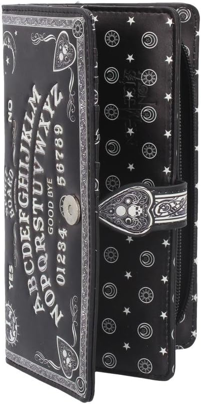 Nemesis Now Ouija Spirit Board Embossed Wallet, Gothic Purse, Occult Accessory, Black, 18.5cm...