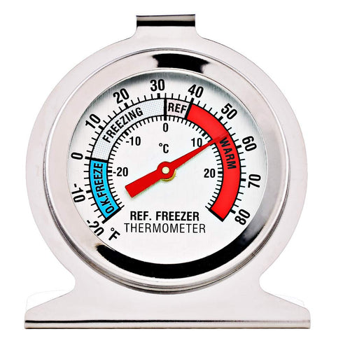 2 Pack Refrigerator Freezer Thermometer Large Dial Analog Thermometer...