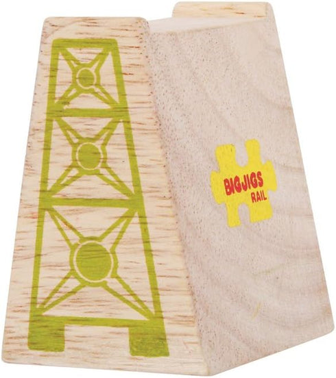 Bigjigs Rail High Level Blocks (Pack of 6) - Other Major Wooden Rail Brands are Compatible...