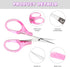 4 Pcs Small Scissors All Purpose,Stainless Steel Scissors Set with Protective Cover,Mini Detail Craft Scissors for Paper Cutting,Sewing,Scrapbooki...