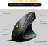 Wired Vertical Mouse, Optical Ergonomic Mouse with 4 Adjustable 800/1200/2000/3200, 5 Buttons USB Computer Mouse, Better for Large and Medium Size...
