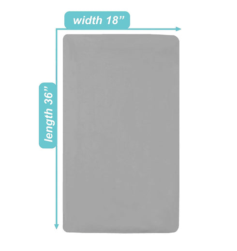 American Baby Company 100% Cotton Knit Fitted 18" x 36" Cradle/Bassinet Sheet - Compatible with Mika Micky Bassinet, Gray, Soft Breathable, for Bo...