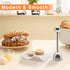 Egg Cup for Soft Boiled Eggs, Kitchenexus Egg Cups & Cracker Topper Set, 4pcs Set Ceramic Wave Egg Holder with Stainless Steel Egg Shell, Egg Stan...