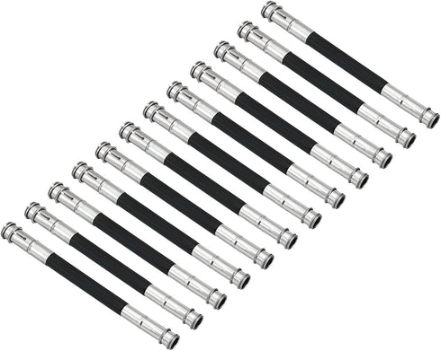 PATIKIL Pencil Extenders, 12 Pack Metal Dual Head Adjustable Pencil Holder Extender for Artists Drawing Shading, Black...