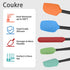 Silicone Spatula Set of 5,High Temperature Resistant, Food Grade Silicone, Dishwasher Safe, for Baking cooking (Colorful)...