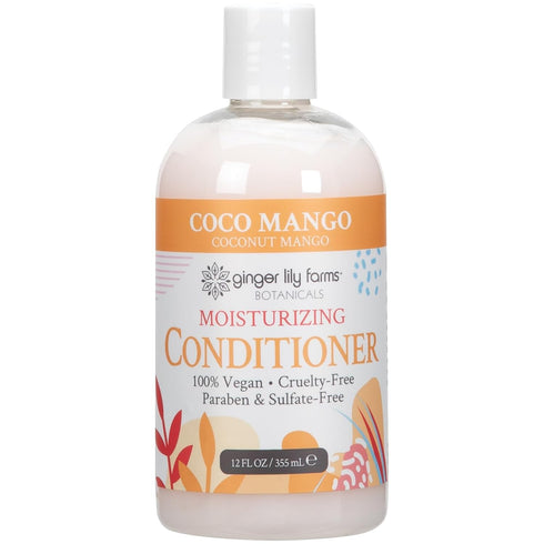 Ginger Lily Farms Botanicals Moisturizing Conditioner for Dry Hair, Coco Mango, 100% Vegan & Cruelty-Free, Coconut Mango Scent, 12 Fl Oz...
