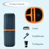 2Pcs Travel Toothbrush Cup Case, Portable Toothbrush Holder Case for Traveling, Camping, Business Trip and School, Plastic Toothbrushes Toothpaste...